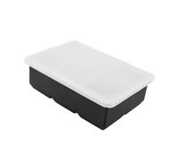 QUMIIRITY Reusable Silicone Ice Cube Tray with Lid Compartment DIY Ice Mold for Freezer Easy Release for Summer Cocktails and Homemade Treats