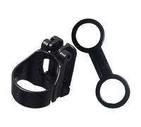 QUMIIRITY Reusable Snorkel Keeper Holder Black Silicone and Abs Material with Oval Shape, Double- Buckles and Automatic Buckles, Convenient for Snorkel Tubes and Ventilation Tubes