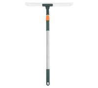 QUMIIRITY Silicone Squeegee 36cm Blade with Adjustable Telescopic Handle Protective Barrier Design for Floor and Wall Cleaning for Shower Glass, Kitchen, Bathroom, and Window Cleaning