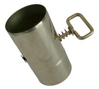 QUMIIRITY Silver Stainless Steel Chimney Pipe Air Hose Camping Supply Flame-Retardant Coating Reduces Ventilation Resistance Replaceable Exhaust for Stove Outdoor Use