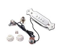 QUMIIRITY Soundhole Pickup for String Electric Guitar Volume Tone Control Knob in White Finish