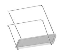 QUMIIRITY Stainless Steel Kitchen Sink Organizer and Scrubber Pad Storage Rack with Drain Tray, Dishcloth Holder Space-saving Design for Efficient Kitchen Sink Storage and Drying