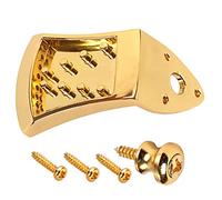 QUMIIRITY String Mandolin Tailpiece Durable Triangle Design for Loop End Strings Professional Instrument Parts with Removable Coverplate Essential Accessory for Mandolin Enthusiasts