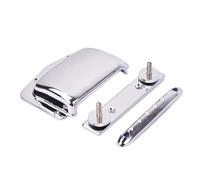 QUMIIRITY Strong Metal Guitar Saddle Bridge Tailpiece Set Electric Guitar Diy Kit with Adjustable Saddle