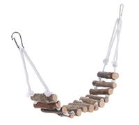 QUMIIRITY Suspending Lizard Ladder Wide Wooden Reptile Bridge for Climbing and Exercise Mental Health and Coordination Development Accessory for Lizards and Chameleons