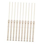 QUMIIRITY Swan 8-hole Soprano Recorder for Boys and Girls 10-piece Set Lightweight Beginner Wind Instrument for Music Practice and Classroom Use