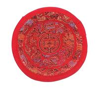 QUMIIRITY Tibetan Singing Bowl Pillow Cloth Buddhist Bowl Pad for Singing Cushion Red Cloth Material for Meditation Rituals