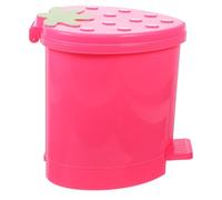 QUMIIRITY Trash Bin Plastic Swing Trash Can 6.48x5.70x5.70in Satin Finish Solid Construction for Desk Use for Office Workers and Tailors Random Color