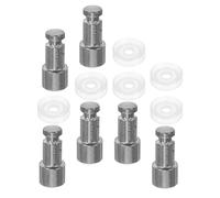 QUMIIRITY Universal Replacement Float Valve and Sealer 6 Sets Stainless Steel and Rubber Material with Stable and Sturdy Construction, Easy Installation for Electric Pressure Cookers