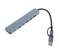 QUMIIRITY Usb Hub Ports High-speed Data Transfer Dock for Laptop Pc Compact Multi-function Accessory for Home Office Travel Use