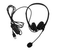 QUMIIRITY USB Noise Cancelling Headset with Microphone for Call Center Business and Online Courses Over Ear Wired Headphones with Volume Control Audio and Comfortable Fit