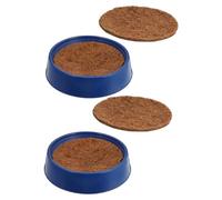 QUMIIRITY Wear-resistant Convenient Pigeon Nest with Breathable Bowls and Brown Pads Household Bird Breeding Nests for Reusable Warm Bird Homes Gift for Pigeon Keepers and Nature Lovers