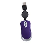 QUMIIRITY Wired Photoelectric Mouse Portable Ergonomic Optical Mouse for Laptop Notebook Mini Design Fashion Office Travel Purple