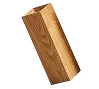 QUMIIRITY Wood Umbrella Holder Stand Rectangular Umbrella Stand Storage Organizer Japanese-Style Vintage Design Open Design for Fast Drying Entryway Hotel Lobby Office 16x16x50cm