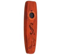 QUMIIRITY Wooden Kazoo Musical Instrument Peacock Design, Professional Performance Wind Instrument in Red Rosewood, Easy to Play Folk Kazoo for Adults and Music Enthusiasts