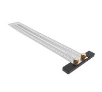 QUMIIRITY Woodworking Ruler with Precision Angle Measurement Marking and Measuring Tool for Carpentry Quilting and Sewing Alignment