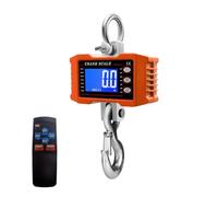 QUMOX 1000kg Digital Hanging Crane Scale with Remote Control - Industrial Heavy Duty Aluminum Alloy Body, Fine Steel Hook, LCD Backlit Display, Battery Powered Hanging Weight Scale