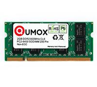 QUMOX 2GB DDR2 800MHz PC2-6300 PC2-6400 DDR2 800 (200 PIN) SODIMM Laptop Memory
