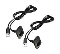 Qumox 2Pack 1.5m Charging Cable for Xbox 360, Wireless Controller USB Charging Cable Compatible with Microsoft Xbox360 / Xbox 360 Slim Wireless Game Controllers