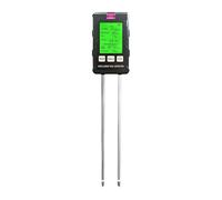 QUMOX 6-in-1 Soil Tester Meter with Rotatable Screen - Measures pH, Moisture, Fertility, Temperature, Sunlight, Air Humidity - Digital Soil Analyzer for Garden, Lawn, Greenhouse