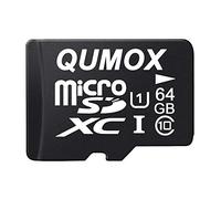 Qumox 64GB Class 10 UHS-I Memory Micro SD Card, Write Speed 20 MB/S, Read Speed Up to 40 Mb/S