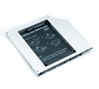 'Qumox Caddy - Universal Hard Drive Adapter for Notebook (Serial ATA, 2.5 "), Black and Silver