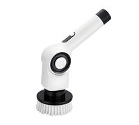 QUMOX Electric Spin Scrubber with LED Display, 7 Brush Heads & Adjustable Extension Handle, 120 Min Runtime, IPX7 Waterproof Power Cleaning Brush, 3-Speed Cordless Bathroom & Floor Scrubber