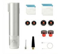 QUMOX Handheld Vacuum Sealer Pump Kit, Rechargeable Electric Vacuum Pump for Jar Lids & Vacuum Bags, Wine Bottle Stopper, Food Containers, Ball Needle & Inflation Nozzle, USB-C
