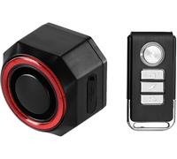 QUMOX SF33R Bike Tail Light with Alarm, USB-C Rechargeable Smart Brake Light, IP65 Waterproof, Remote Control, Anti-Theft Siren for Bicycle, E-Bike, Scooter