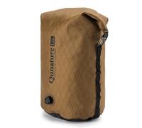 Qunature Bike Fork Bag, 12L Waterproof Ultralight Multi-Position Mounting Rear Rack Bag, Compressed Portable Wear-Resistant Bicycle Front Pouch for Bikepacking, Cycling, Touring, Khaki L