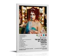 Qunchaos Chappell Roan The Rise And Fall Of A Midwestern Princess Album Cover Poster Music Posters for Room Aesthetic Canvas Wall Art Bedroom Decor12x18inch(30x45cm)