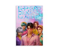 Qunchaos K-Pop Demon Hunters Music Posters for Room Aesthetic Canvas Wall Art Bedroom Decor12x18inch(30x45cm)