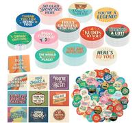 Qunclay 200 Pcs Mini Bulk Appreciation Gifts Token of Appreciation Chips 3.94" x 3.15" Cards with Envelopes 1.57" Thanks Tokens for Employee Staff Nurses Share Kindness Recognition and Motivation