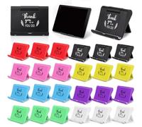 Qunclay 24 Pcs Cell Phone Stand Holder for Desk Adjustable Employee Appreciation Gift Bulk Desktop Tablet Holder with Inspirational Quote Thank You Gift for Team Office Coworkers Staff (Multicolor)