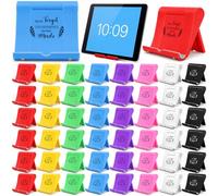 Qunclay 48 Pcs Employee Appreciation Gift Bulk Cell Phone Stand Holder for Desk Motivational Foldable Tablet Stand Thank You Gift for Team Office Coworkers Staff Nurses Teachers (Colorful)
