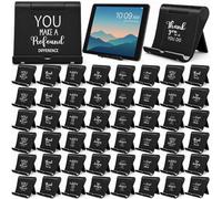 Qunclay 48 Pcs Employee Appreciation Gift Bulk Foldable Cell Phone Stand Holder Assorted Tablet Stand Holder Motivational Thank You Gift for Coworkers Staff Nurse Week Teachers Volunteers (Black)