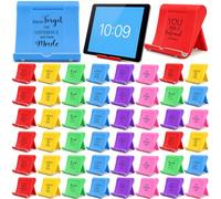 Qunclay 48 Pcs Employee Appreciation Gift Bulk Foldable Cell Phone Stand Holder Assorted Tablet Stand Holder Motivational Thank You Gift for Coworkers Staff Nurse Week Teachers Volunteers (Multicolor)