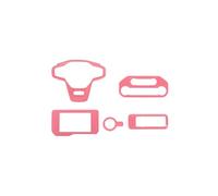 QUNFD Car Center Console Steering Wheel Navigation Headlight Switch Panel Decoration Cover Accessories Fit For Bronco 2021+(Pink)