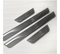 QUNFD Car Door Sill Fit For BYD Atto 3 2022 Welcome Pedal Case Scuff Plate Trim Auto Protector Plates Interior Accessories(Silver)