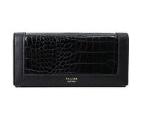 Quniko Faux Leather Crocodile Alligator Pattern Wallet with Phone Pocket for Women, Black, One Size, Crocodile Wallet