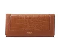 Quniko Faux Leather Crocodile Alligator Pattern Wallet with Phone Pocket for Women, Brown, One Size, Crocodile Wallet