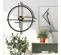 QUNINE Geometric wall clock, minimalist graphic wall clock, modern home decoration, large wall clock, clock, watch, home decoration