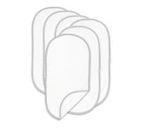 Qunlions life 6PK Larger Softer Changing Pad Liners Waterproof, 27" x 13" Washable Reusable Changing Table Cover Liners Double Layers, 100% Cotton Flannel Surface, 6 Count