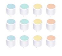 Qunlions life Replacement Pads Compatible with Frida Baby Electric Nail Buffer, 12 Pieces Baby Nail Trimmer Pads Grinding Heads Suits to Newborn and Adults (4 Colors)