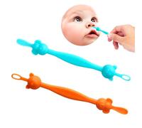Qunlions Life Safe Baby Nasal Booger and Ear Cleaner - Dual-Ended, Cute Animal Style, BPA, PVC, Red, Baby