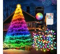 Quntis 30M 300LED Smart Christmas String Lights DIY Control APP & Remote Control, RGB Color Christmas Tree Lights, 200+Dynamic Scene Mode, Decorative for Indoor Outdoor Halloween and Other Festivals