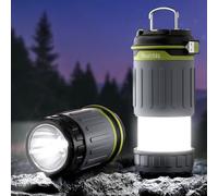 Quntis Camping Lantern Rechargeable, 600 Lumen Telescoping Camping Light, Adjustable 3 Modes with 3200mAh Battery Capacity Tent Lights, Magnetic Base & Foldable Hook for Outdoor, Hiking, Emergency Use