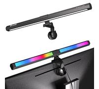 Quntis Monitor Light bar with RGB Backlight, 40cm Computer Monitor Lamp with Dimmer and Color Temperature, LED Touch Control Gaming Screen Light No Screen Glare and Eye Protection for Home Office