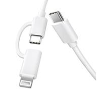 Quntis USB C to Lightning Cable 2M 2Pack, USB C to USB C iPhone iPad Charger Cable Multi Fast Charger Cord for iPhone 16 15 14 13 12 Pro Max Mini, iPad, iPod, Samsung, Google, Laptop