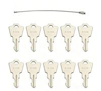Qunyince 10 Pcs Ignition Keys Replacement - A126 Compatible with APEM, KAC, ELEDIS Switch, JD Start Key